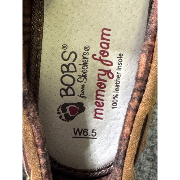 Bobs By Skechers Womens Brown Memory Foam Slip-On Flats Size 6.5 - Picture 4 of 16